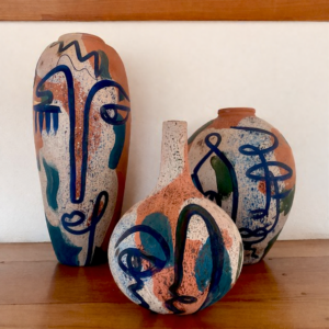 Vase en Terre Cuite Émaillée - Artisanat d'Art de Ngor