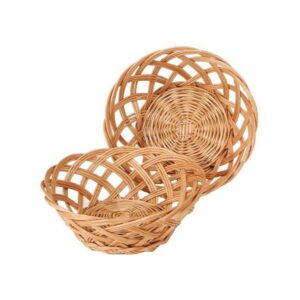 Panier tressé en osier (Vannerie)