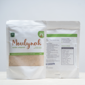 Moulynak farine composée à base d’ arachide, bouye, fonio, mil et niébé sachet de 250 g