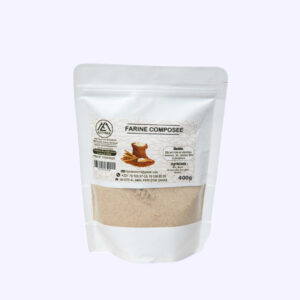 Farine 5 Céréales & Légumineuses: Mil Maïs Sorgho Niébé Arachide — Kraft 400 g