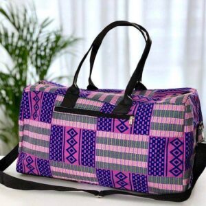 Sac de voyage en pagne tissé