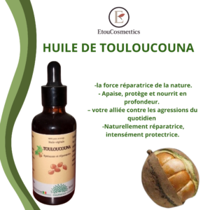 Huile de touloucouna en flacon de 30 ml, 50ml ou 100 ml