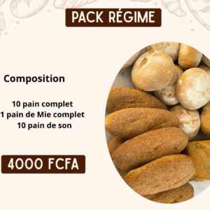 pack de pains pour regime